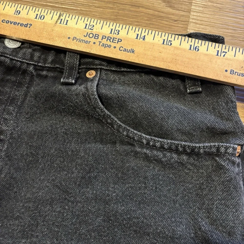 VTG 1999 Levis 550 Relaxed Fit Denim Shorts Mens 36 Fits 34 Black USA Made Y2K